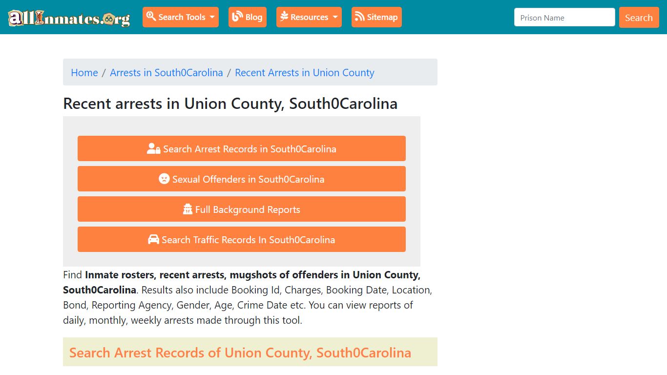 Recent arrests in Union County, South Carolina | Mugshots, Rosters ...